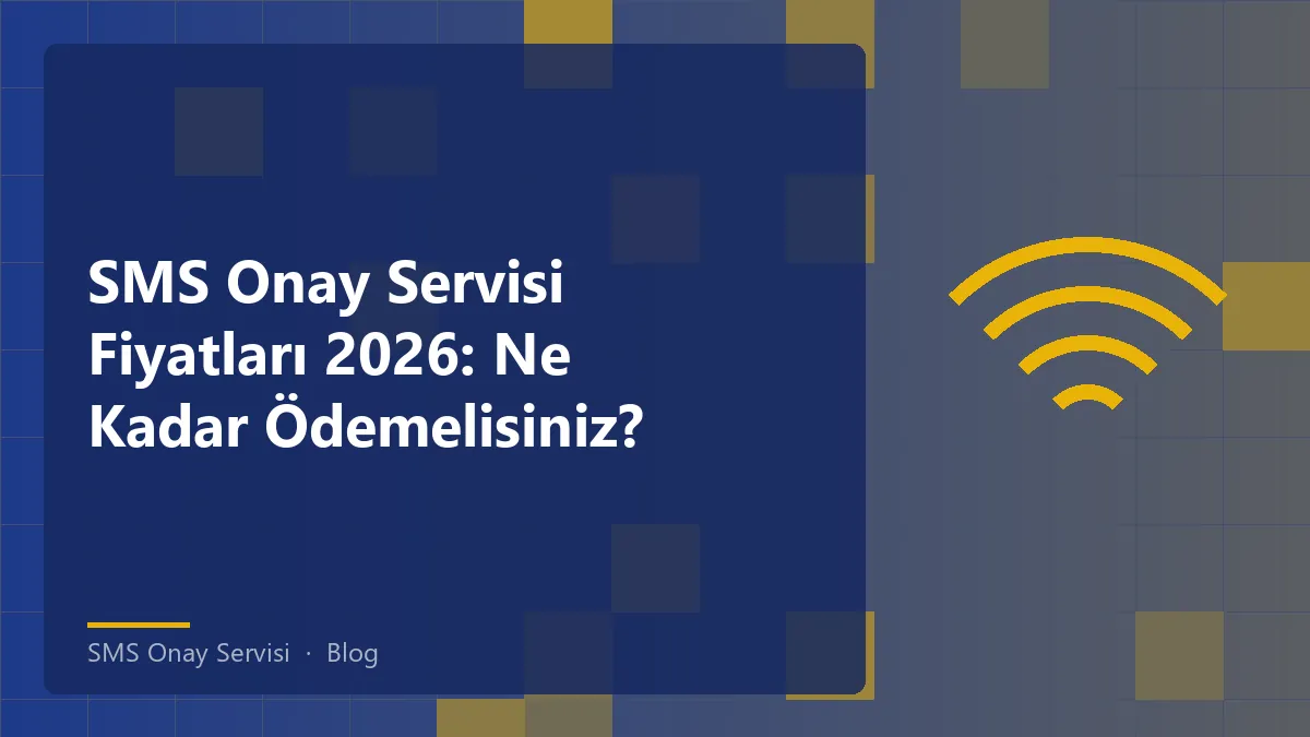 SMS Onay Servisi fiyatlarına dair bilgi veren bir grafik