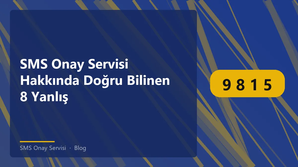 SMS Onay Servisi ile hesap güvenliğini artırma