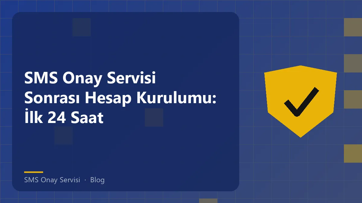SMS Onay Servisi kullanımını anlatan grafiksel içerik.